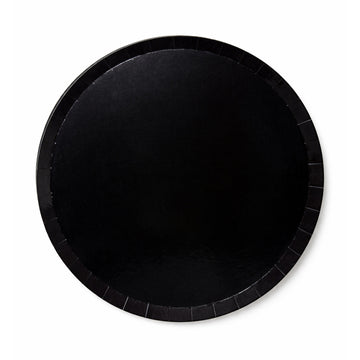 Black Color Dinner Plates (Pack of 8)