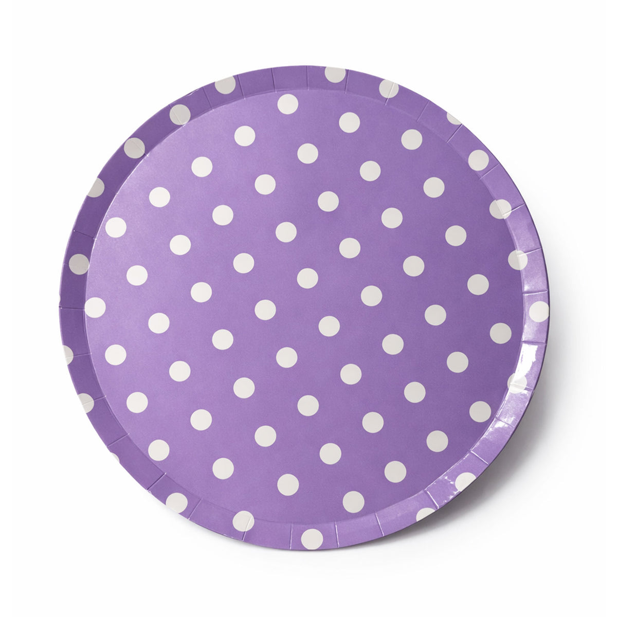 Purple & White Polka Dots Party kit