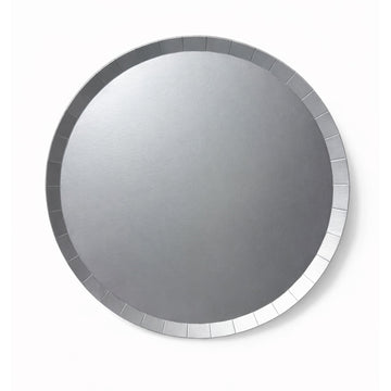 Silver Color Dinner Plates (Pack of 8)