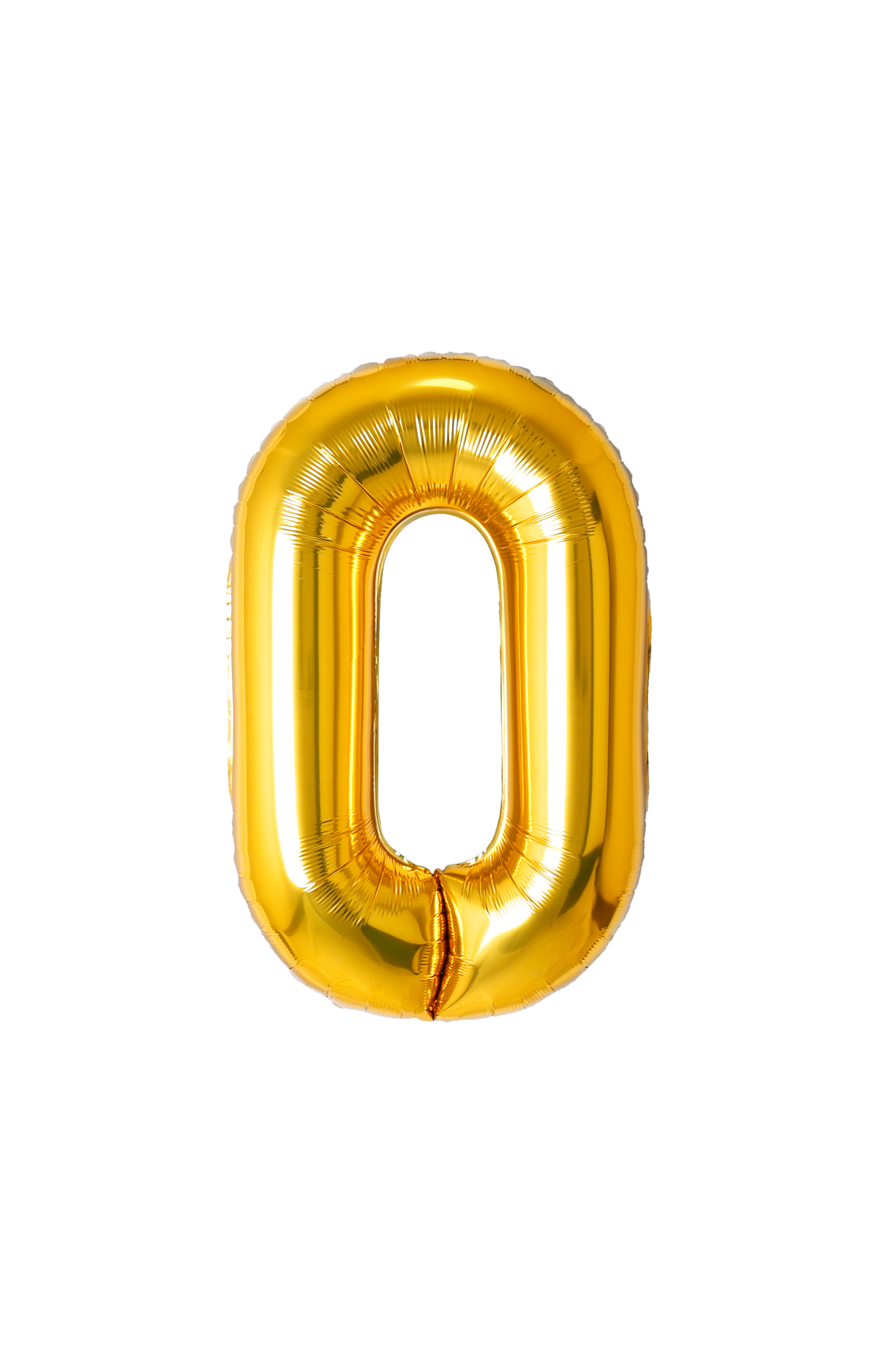 Festora Gold 40" Number Foil Balloon - "0"