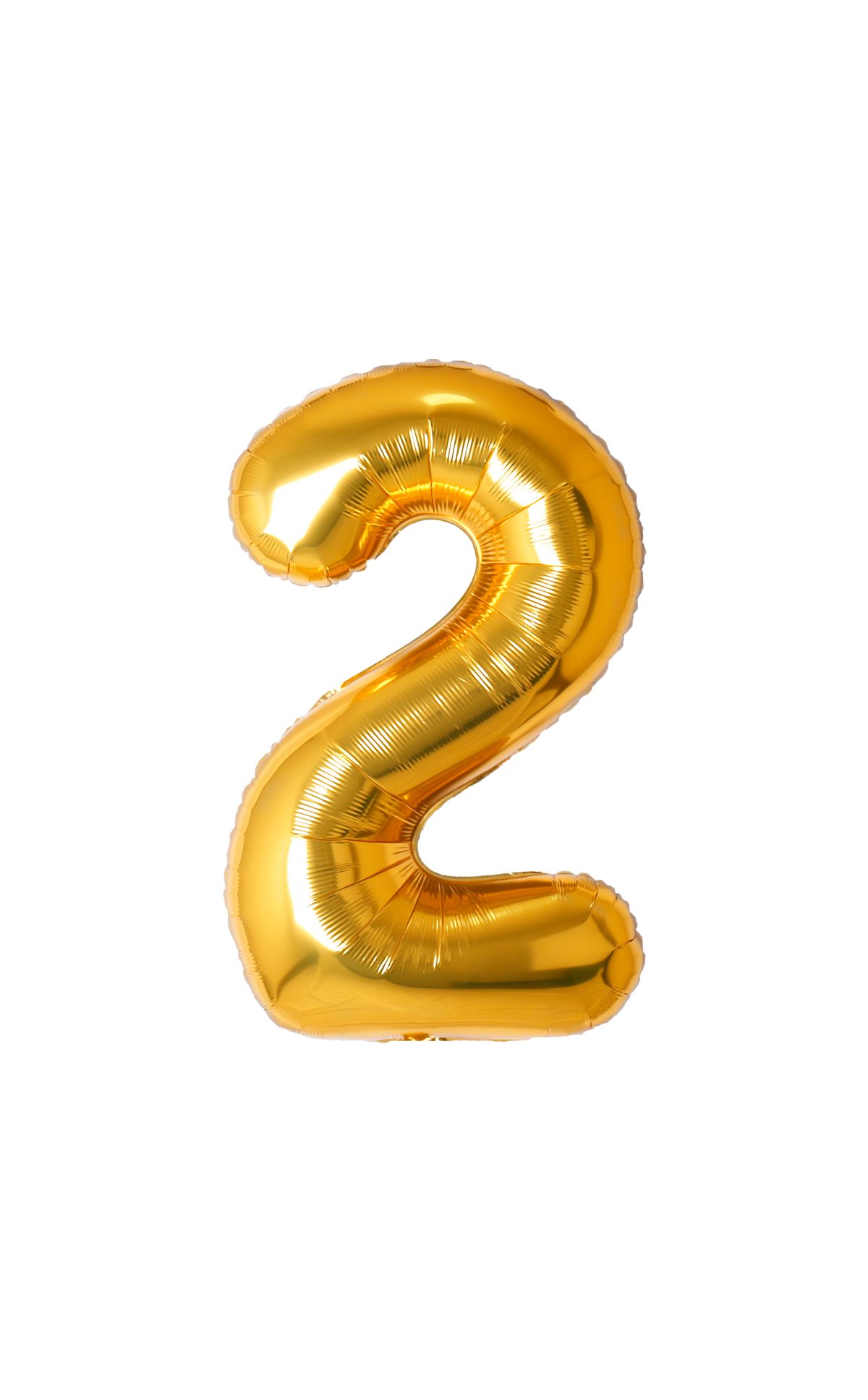 Festora Gold 40" Number Foil Balloon - "2"