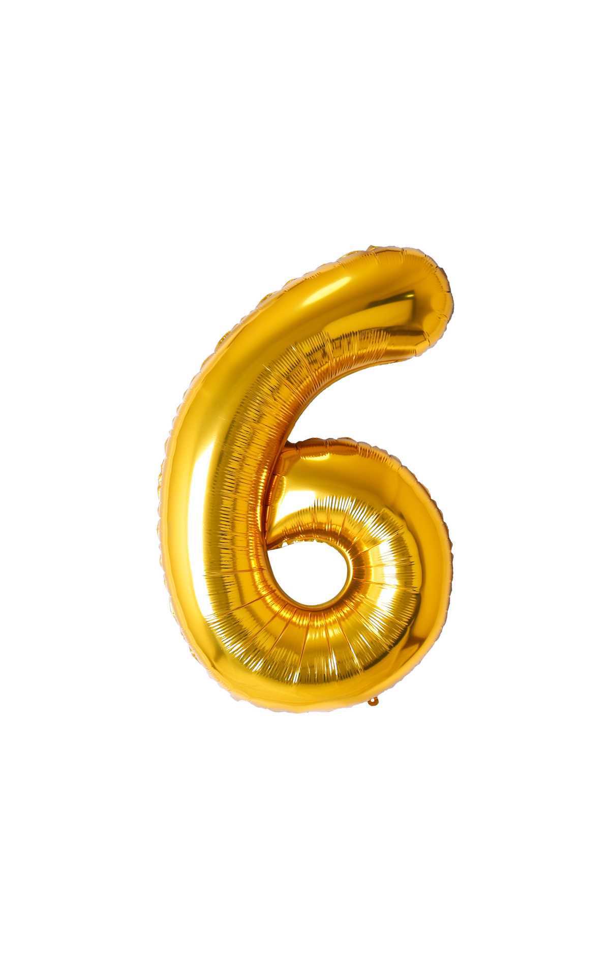 Festora Gold 40" Number Foil Balloon - "6"