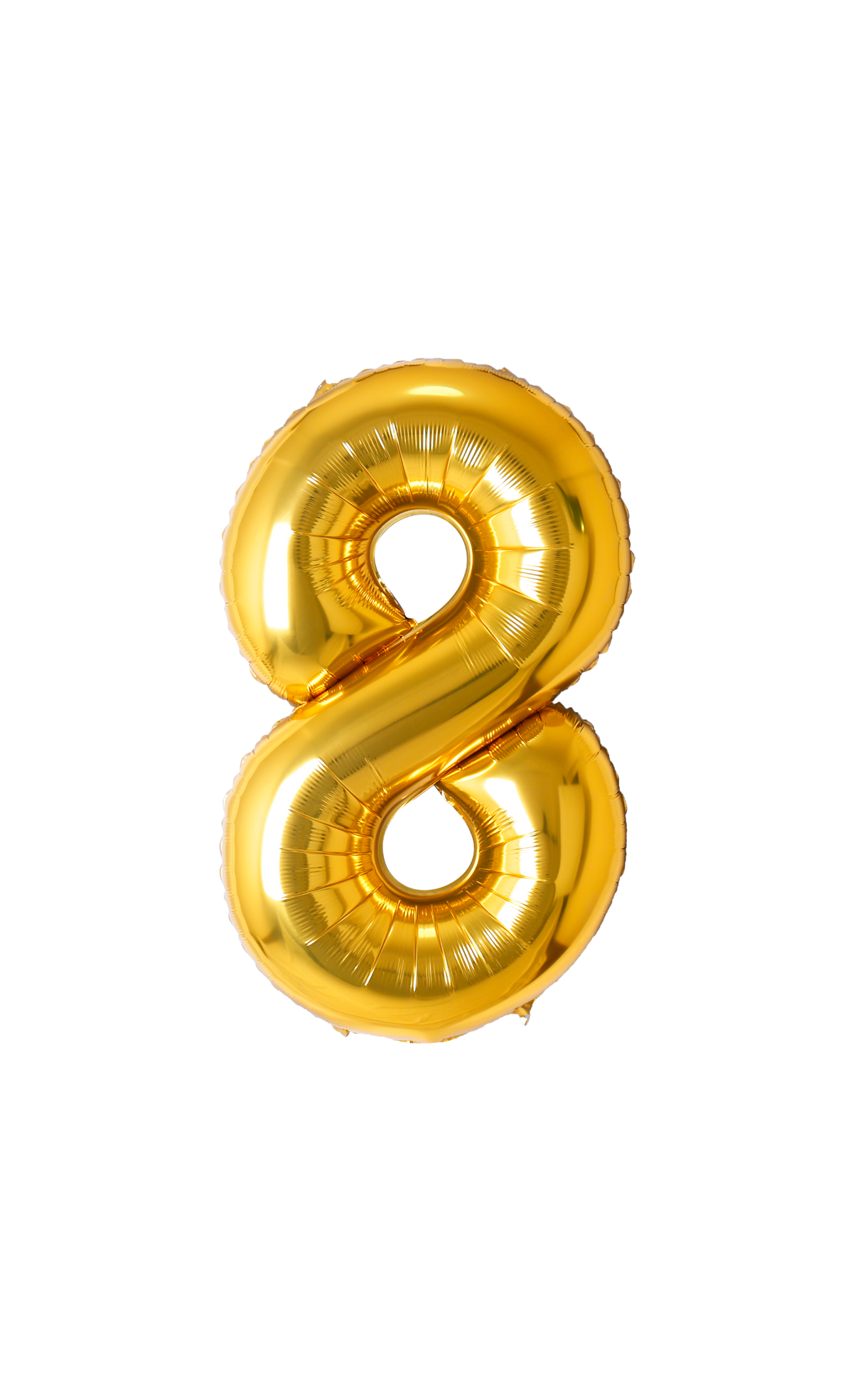 Festora Gold 40" Number Foil Balloon - "8"