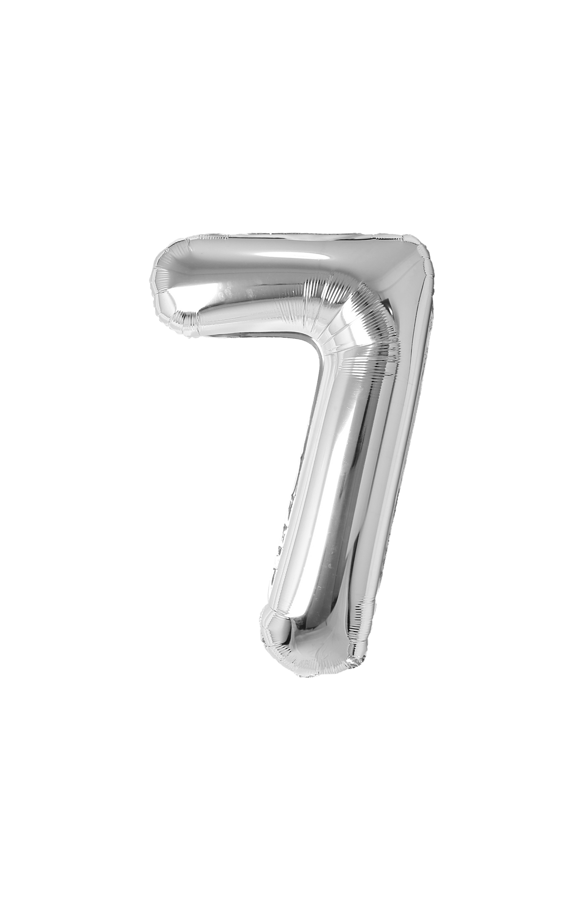 Festora Silver 40" Number Foil Balloon - "7"