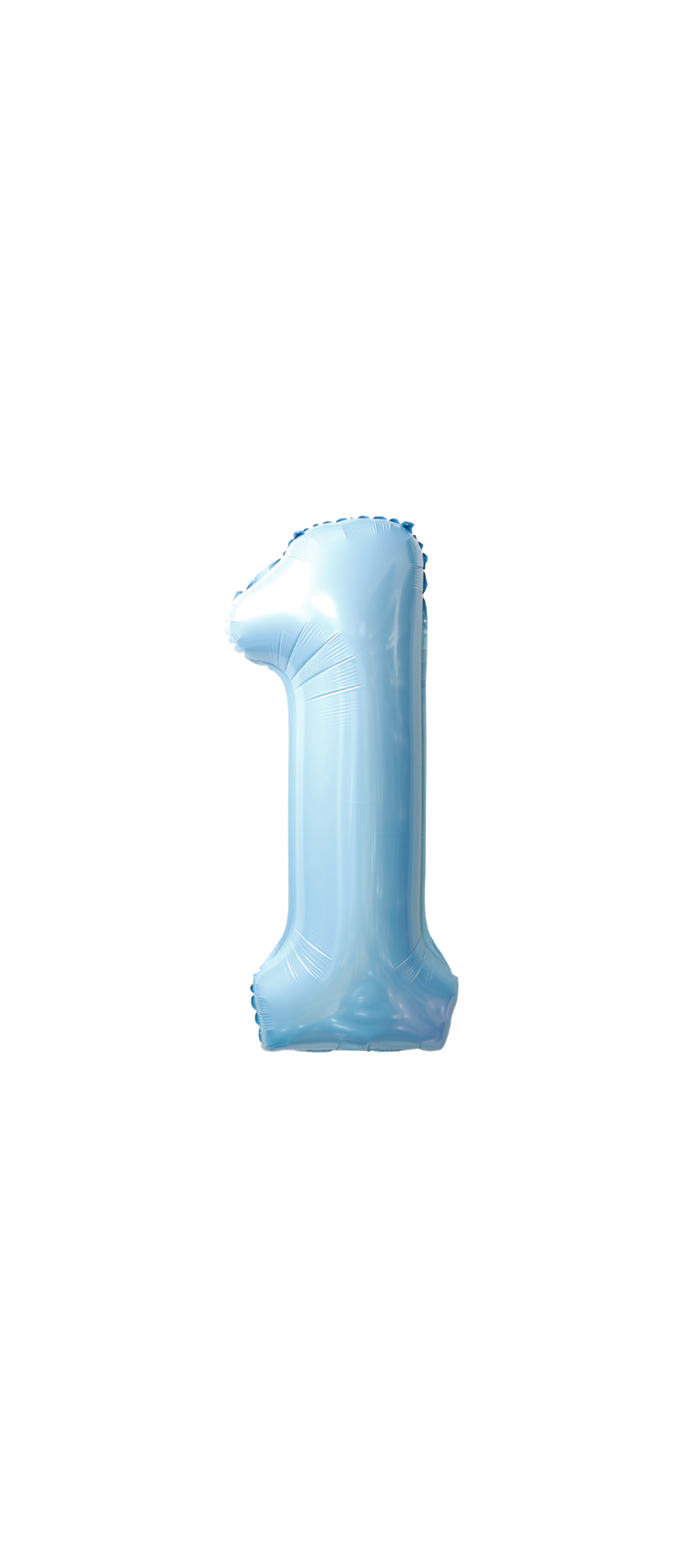 Festora Baby Blue 40" Number Foil Balloon - "1"