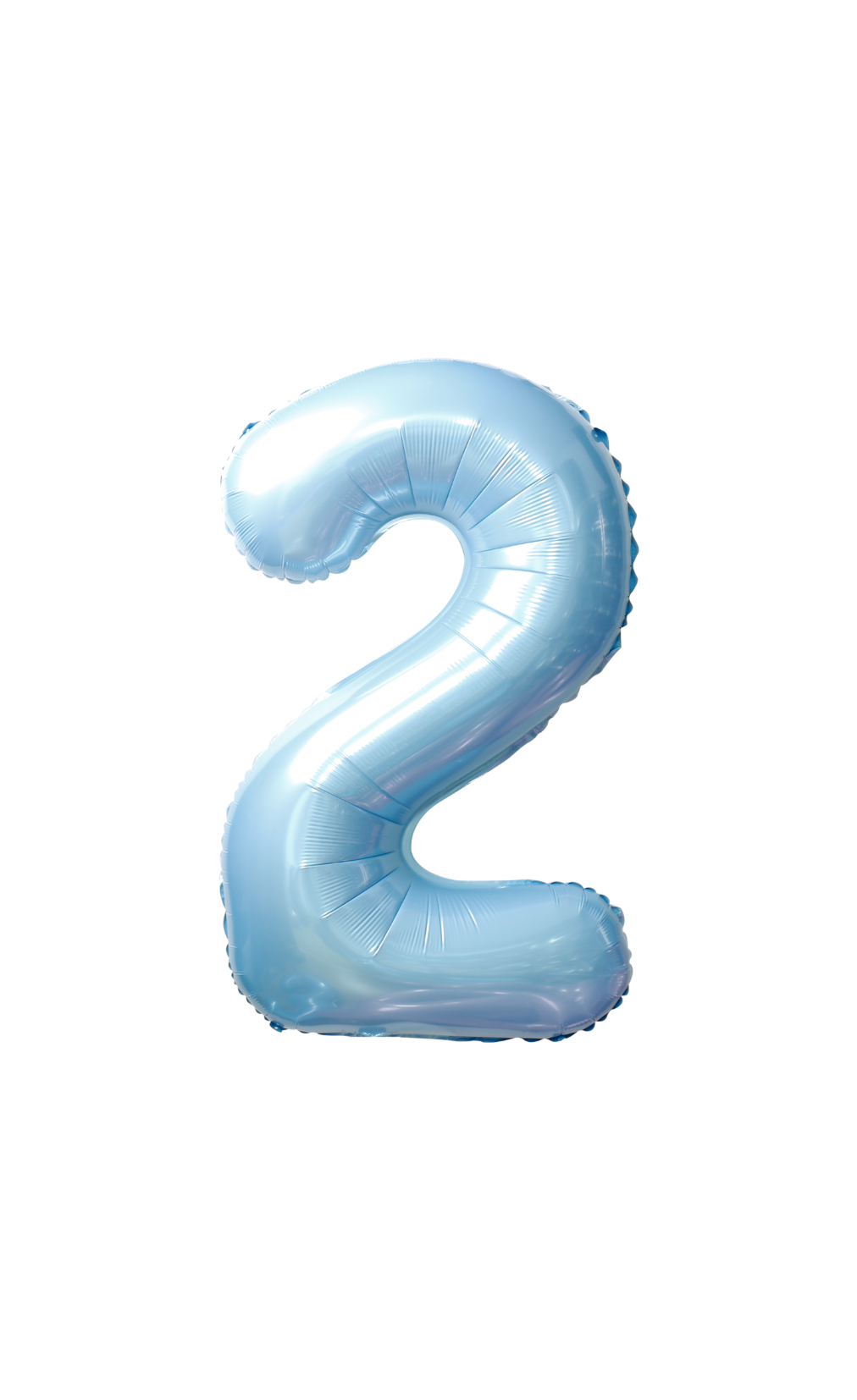 Festora Baby Blue 40" Number Foil Balloon - "2"