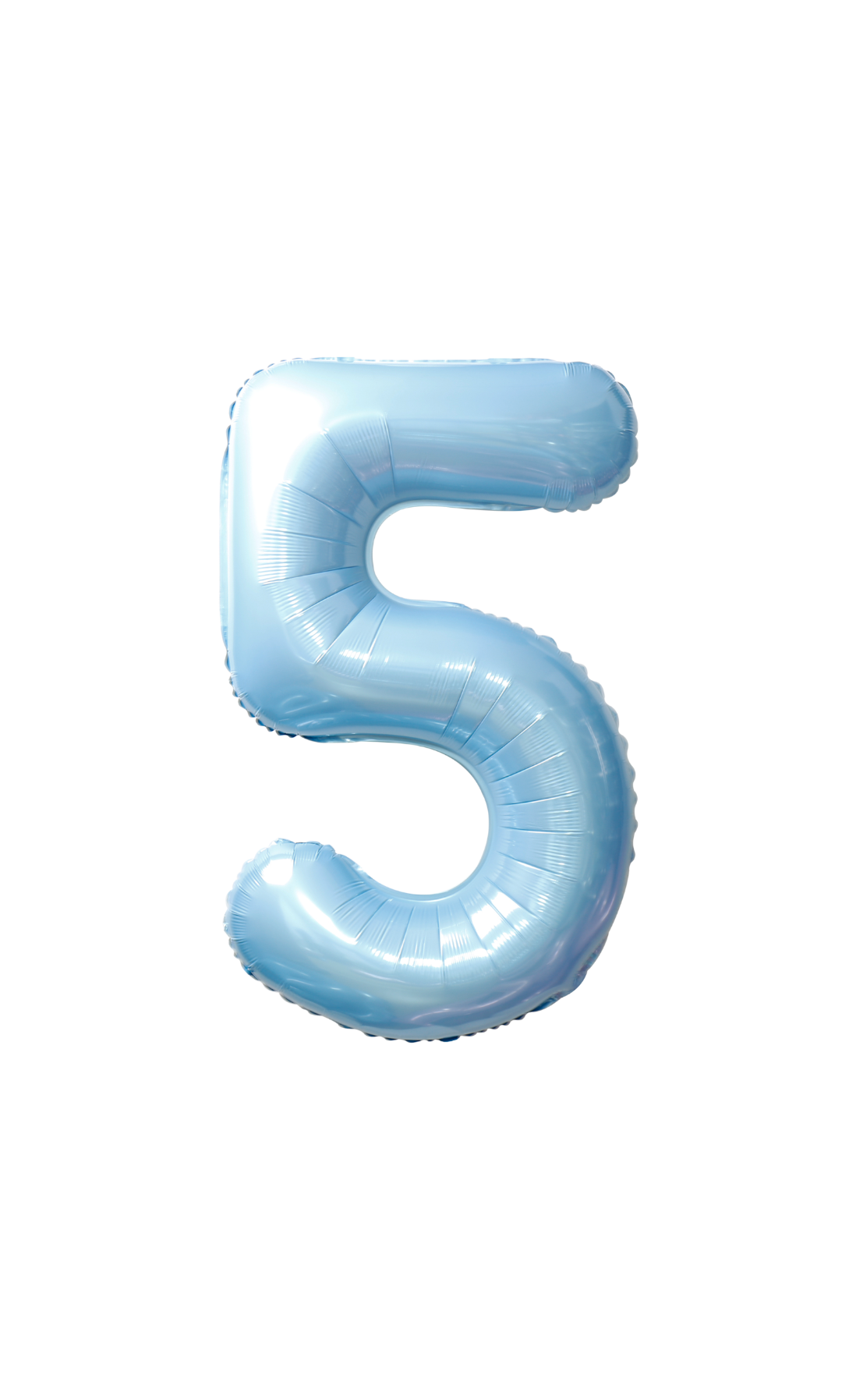 Festora Baby Blue 40" Number Foil Balloon - "5"