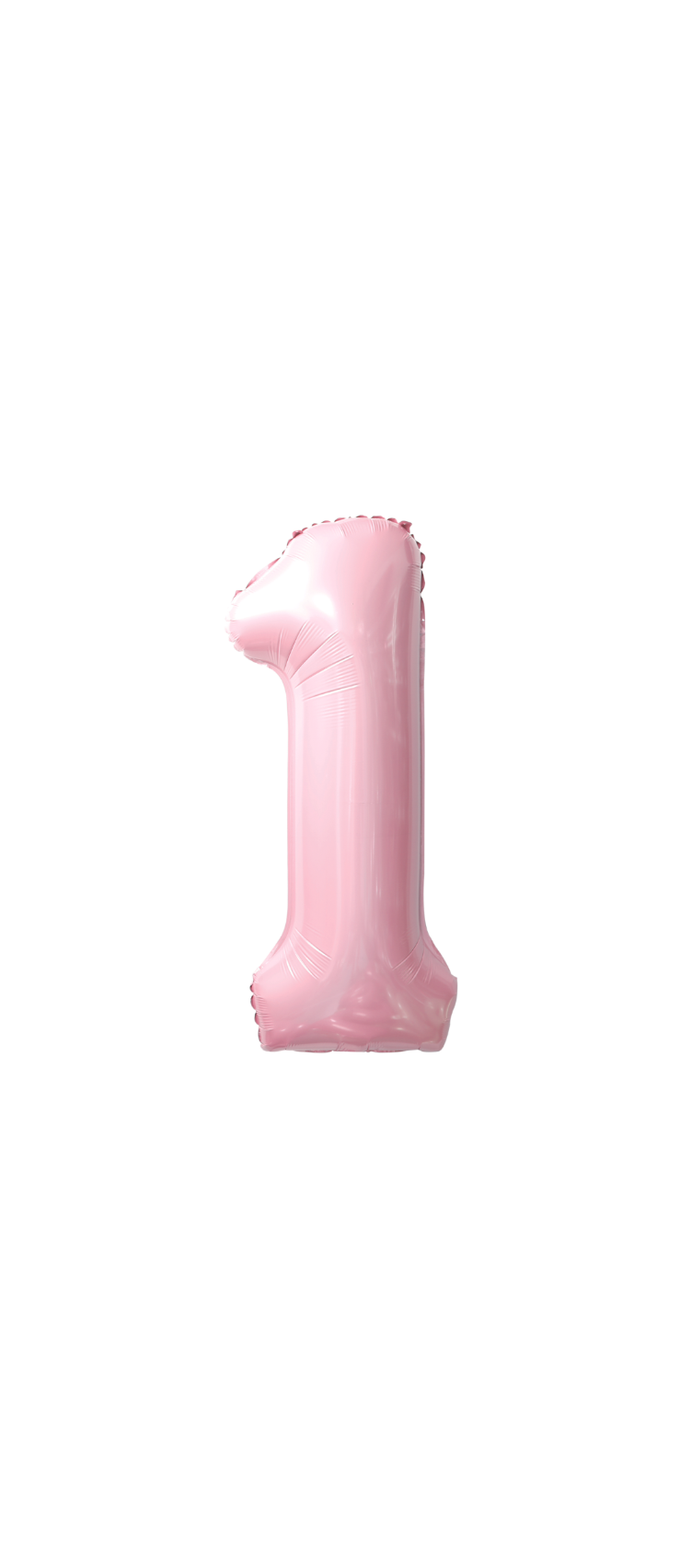 Festora Baby Pink 40" Number Foil Balloon - "1"