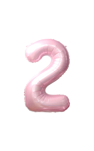 Festora Baby Pink 40" Number Foil Balloon - "2"