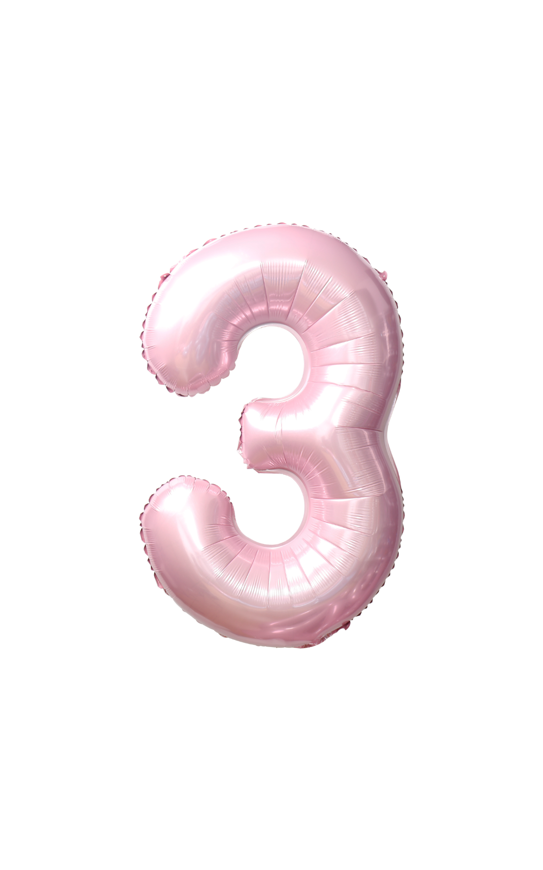 Festora Baby Pink 40" Number Foil Balloon - "3"