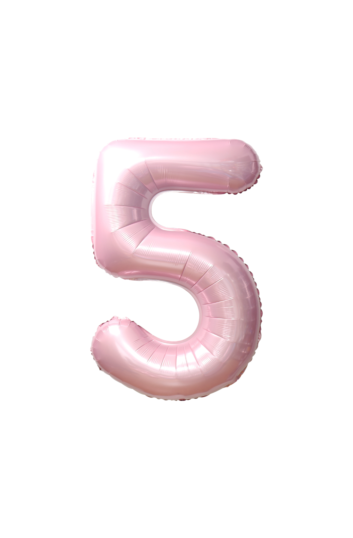 Festora Baby Pink 40" Number Foil Balloon - "5"