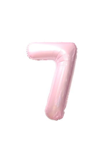 Festora Baby Pink 40" Number Foil Balloon - "7"