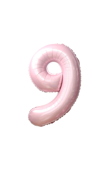 Festora Baby Pink 40" Number Foil Balloon - "9"