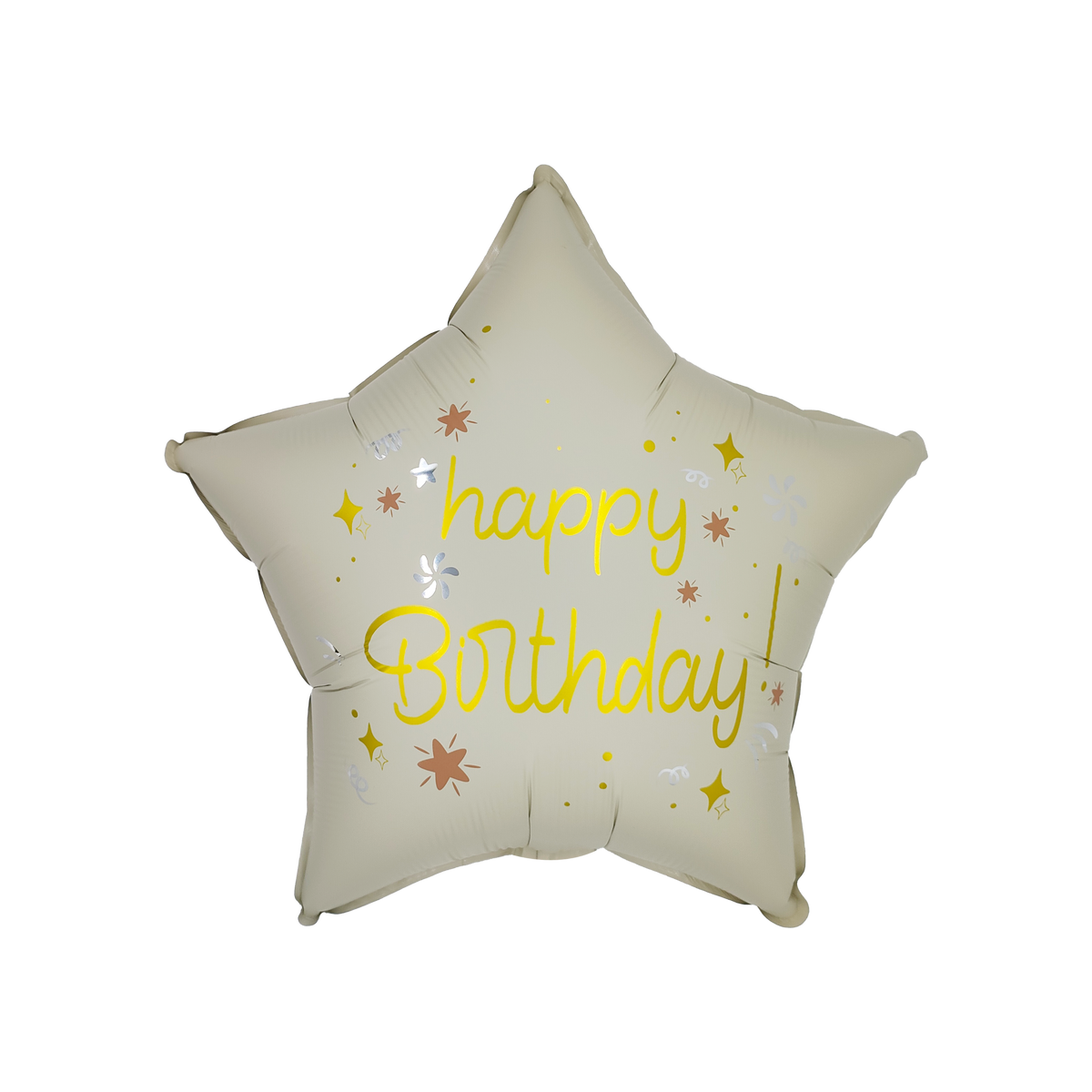 Festora Happy Birthday White Star Foil Balloon