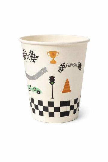 Festora Racetrack Theme Cups - 8ct