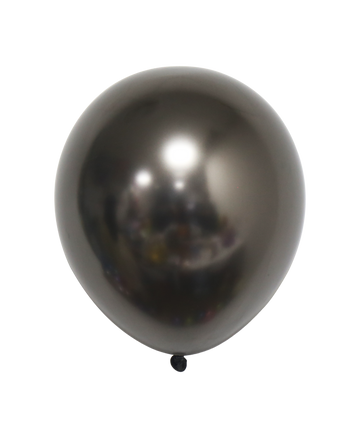Festora Chrome Black 12" Latex Balloons - 100ct
